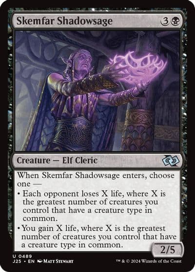 Skemfar Shadowsage Foundations Jumpstart Magic card