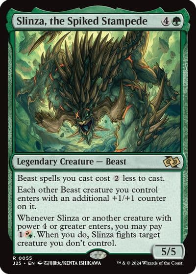 Slinza the Spiked Stampede Anime Foundations Jumpstart Magic card