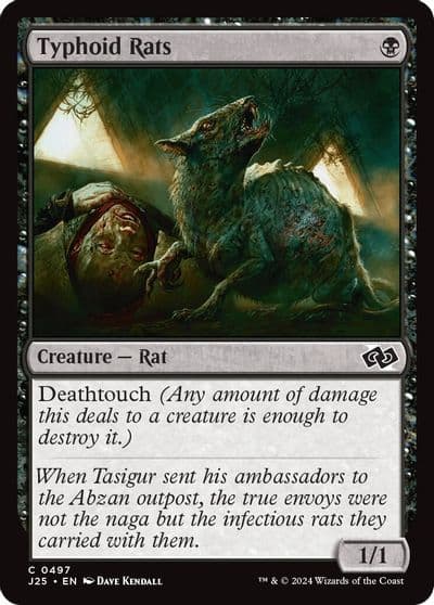 Typhoid Rats Foundations Jumpstart Magic card