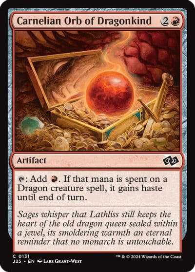 Carnelian Orb of Dragonkind Foundations Jumpstart Magic card