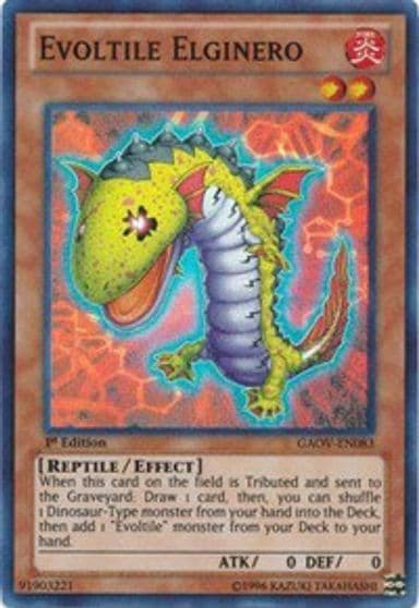 Evoltile Elginero Galactic Overlord Yu-Gi-Oh! card