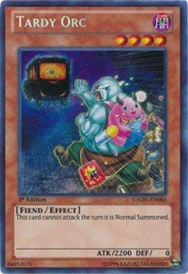 Tardy Orc Galactic Overlord Yu-Gi-Oh! card