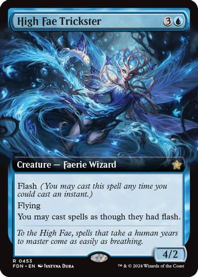 High Fae Trickster Extended Art Foundations Magic card