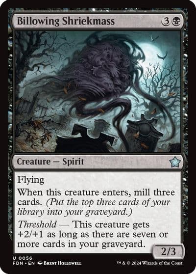 Billowing Shriekmass Foundations Magic card