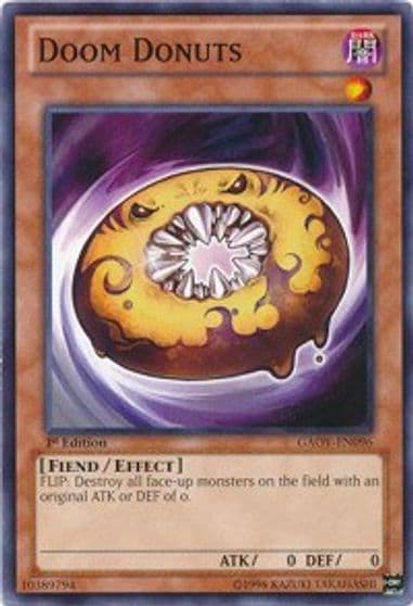 Doom Donuts Galactic Overlord Yu-Gi-Oh! card