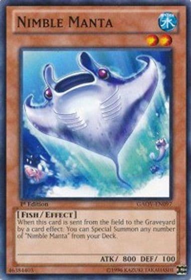 Nimble Manta Galactic Overlord Yu-Gi-Oh! card