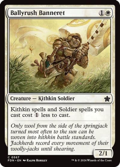 Ballyrush Banneret Foundations Magic card