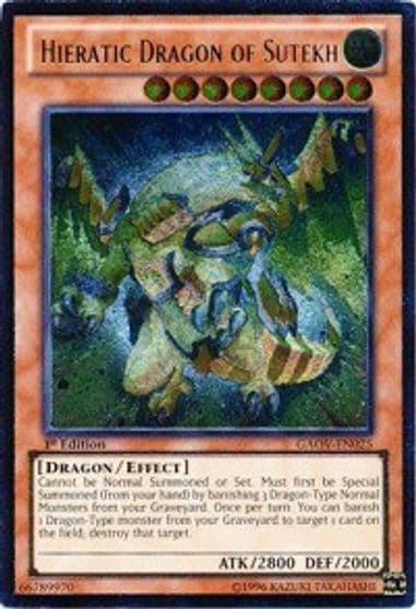 Hieratic Dragon of Sutekh UTR Galactic Overlord Yu-Gi-Oh! card