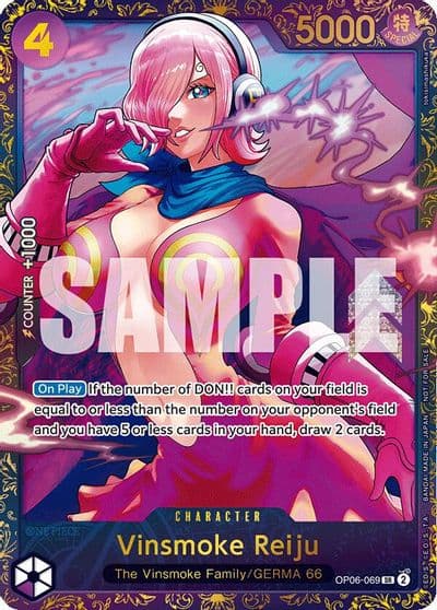 Vinsmoke Reiju Treasure Cup 2024 One Piece Promotion Cards One Piece card