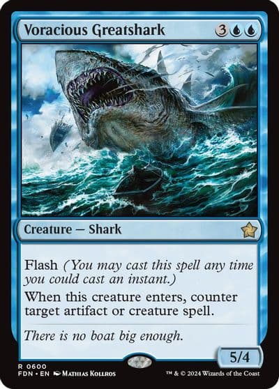 Voracious Greatshark Foundations Magic card