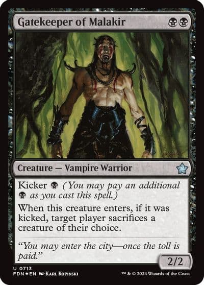 Gatekeeper of Malakir 0713 Foundations Magic card