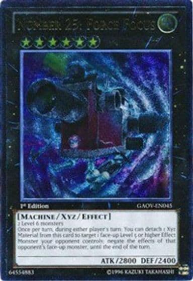 Number 25 Force Focus UTR Galactic Overlord Yu-Gi-Oh! card