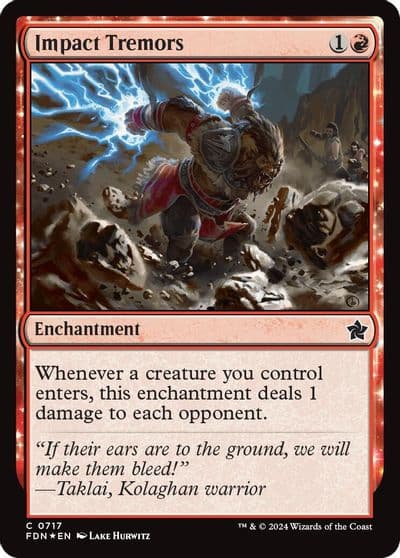 Impact Tremors Foundations Magic card