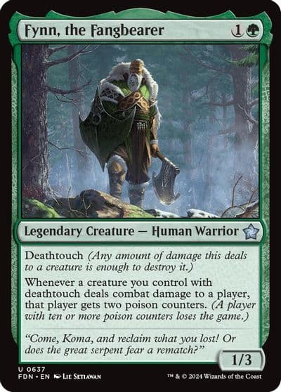 Fynn the Fangbearer Foundations Magic card