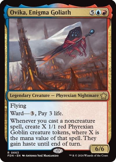 Ovika Enigma Goliath Foundations Magic card