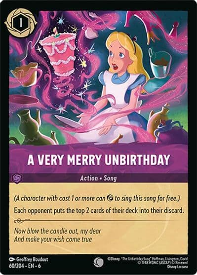 A Very Merry Unbirthday Azurite Sea Lorcana card