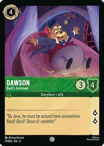 Dawson Basils Assistant Azurite Sea Lorcana card