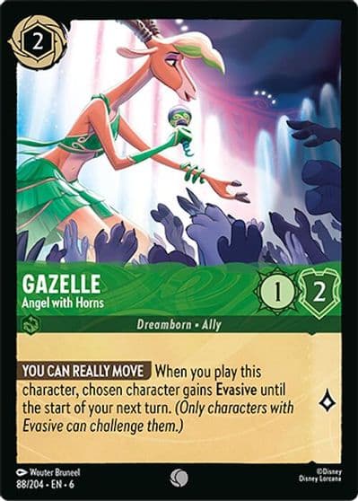 Gazelle Angel with Horns Azurite Sea Lorcana card