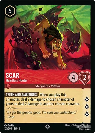 Scar Heartless Hunter Azurite Sea Lorcana card
