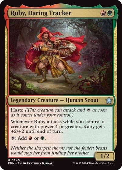Ruby Daring Tracker Foundations Magic card