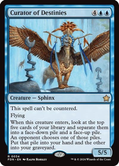 Curator of Destinies Foundations Magic card