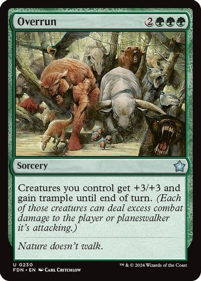 Overrun Foundations Magic card