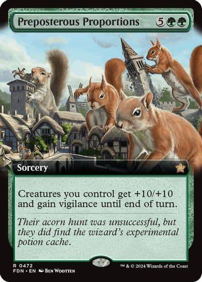 Preposterous Proportions Extended Art Foundations Magic card