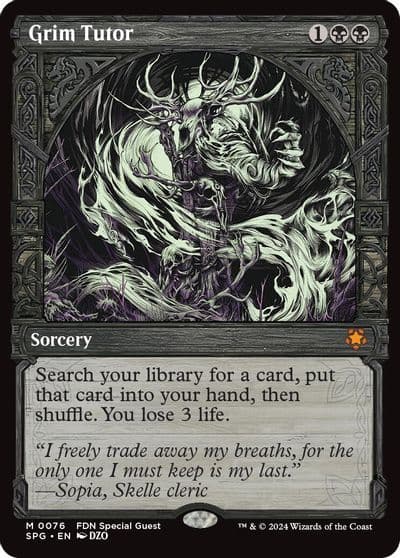 Grim Tutor Showcase Special Guests Magic card