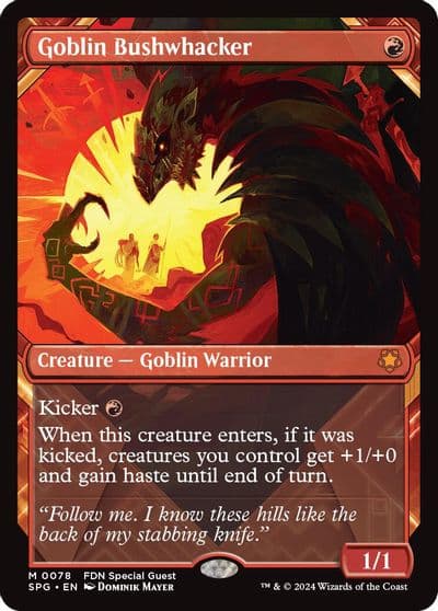 Goblin Bushwhacker Showcase Special Guests Magic card