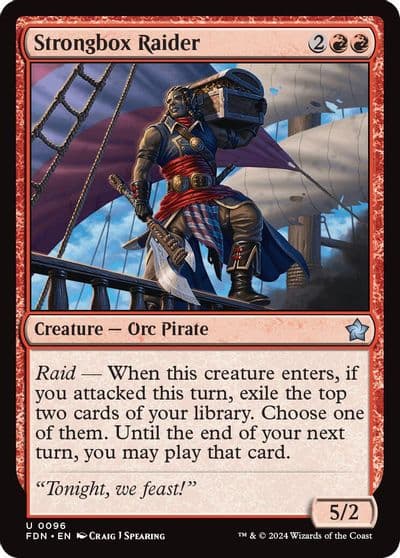 Strongbox Raider Foundations Magic card