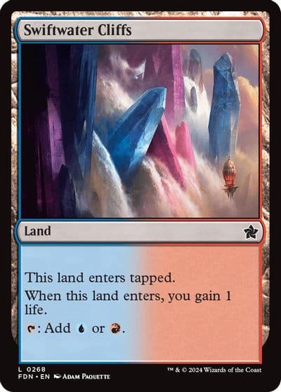 Swiftwater Cliffs Foundations Magic card