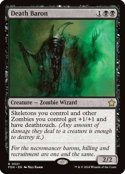 Death Baron Foundations Magic card