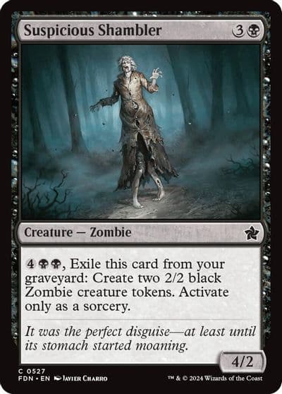 Suspicious Shambler Foundations Magic card