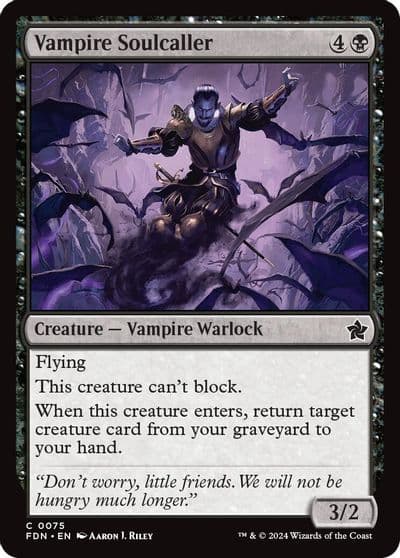 Vampire Soulcaller 0075 Foundations Magic card