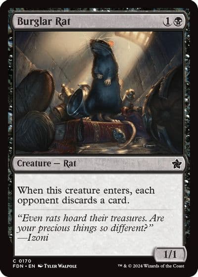 Burglar Rat Foundations Magic card