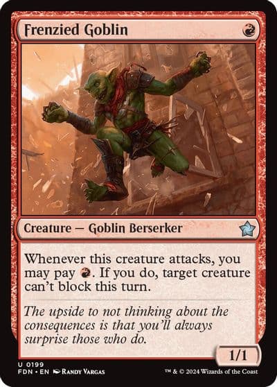 Frenzied Goblin Foundations Magic card
