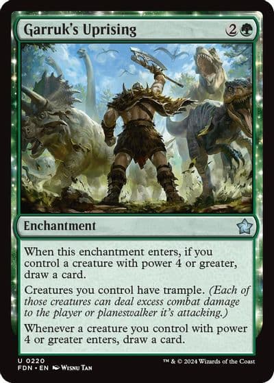 Garruks Uprising Foundations Magic card