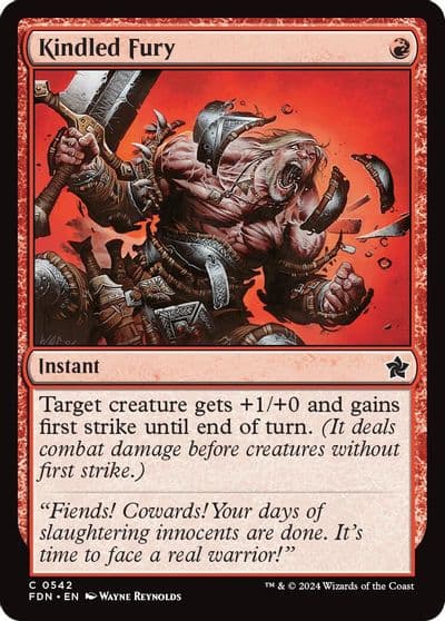 Kindled Fury Foundations Magic card