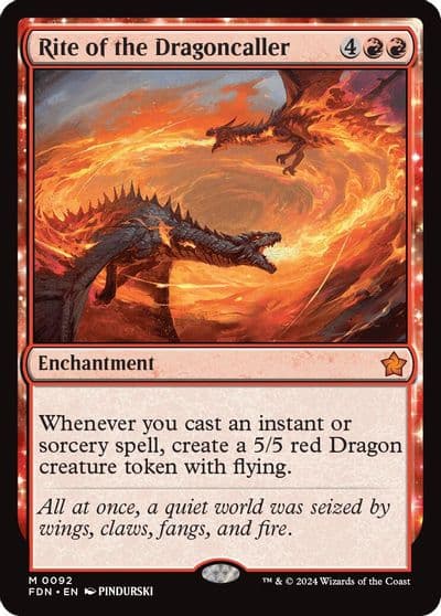 Rite of the Dragoncaller Foundations Magic card
