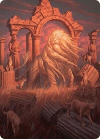 Arahbo the First Fang Art Card 26 54 Art Series: Foundations Magic card