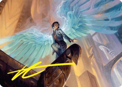 Giada Font of Hope Art Card 20 54 Gold Stamped Signature Art Series: Foundations Magic card