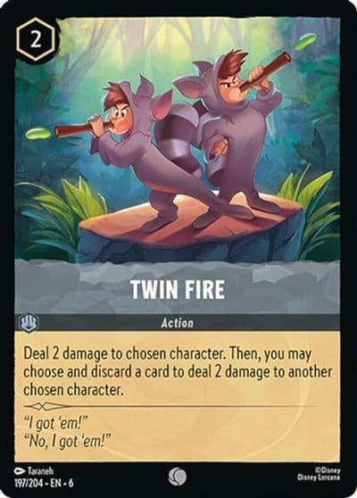 Twin Fire Azurite Sea Lorcana card