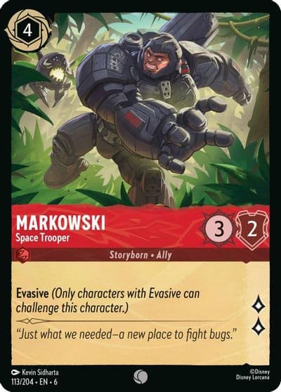 Markowski Space Trooper Azurite Sea Lorcana card