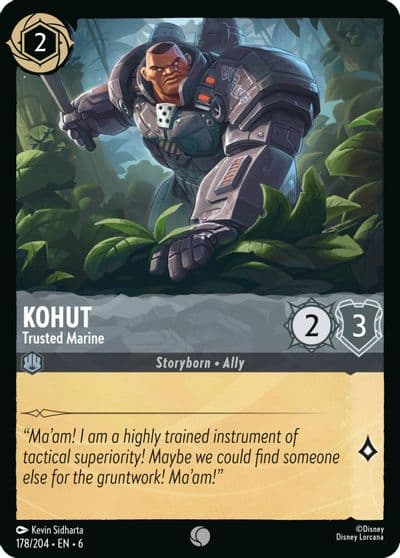 Kohut Trusted Marine Azurite Sea Lorcana card