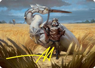 Skyknight Squire Art Card 4 54 Stamped Signature Art Series: Foundations Magic card