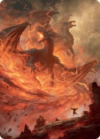 Rite of the Dragoncaller Art Card 38 54 Art Series: Foundations Magic card