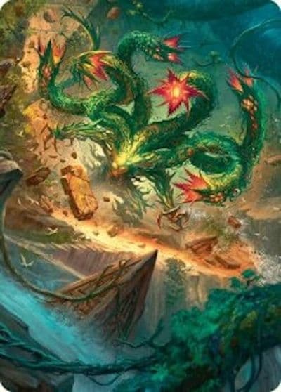 Mossborn Hydra Art Card 42 54 Art Series: Foundations Magic card
