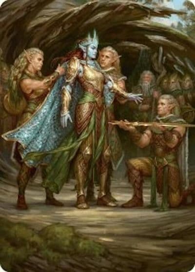 Lathril Blade of the Elves Art Card 48 54 Art Series: Foundations Magic card