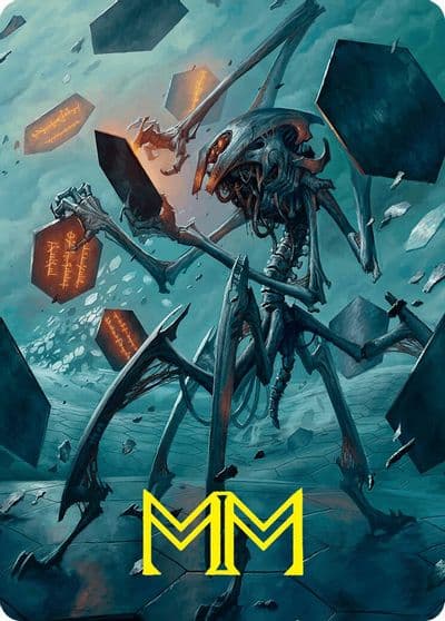 Scrawling Crawler Art Card 50 54 Gold Stamped Signature Art Series: Foundations Magic card