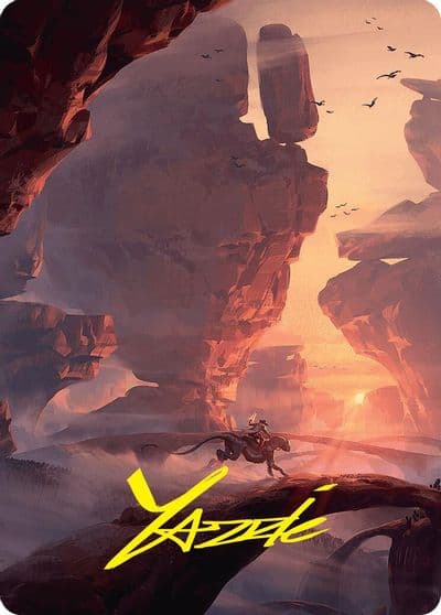Mountain Art Card 24 54 Gold Stamped Signature Art Series: Foundations Magic card